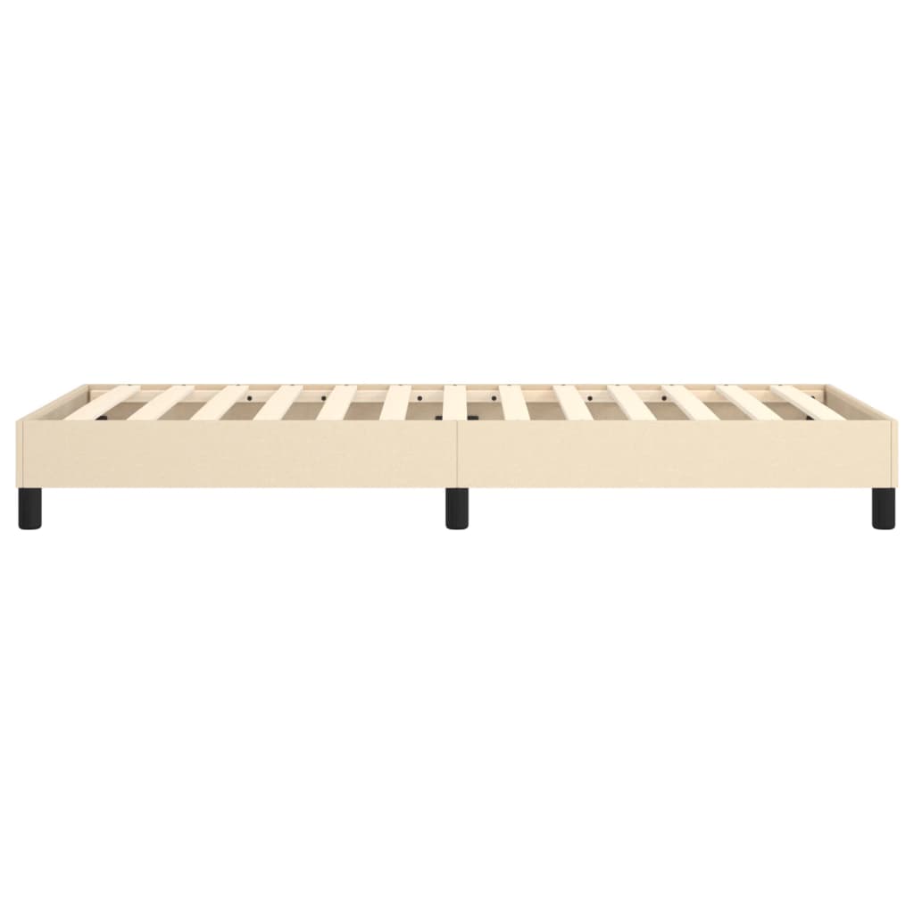 Okvir za krevet s oprugom krem 100 x 200 cm od tkanine