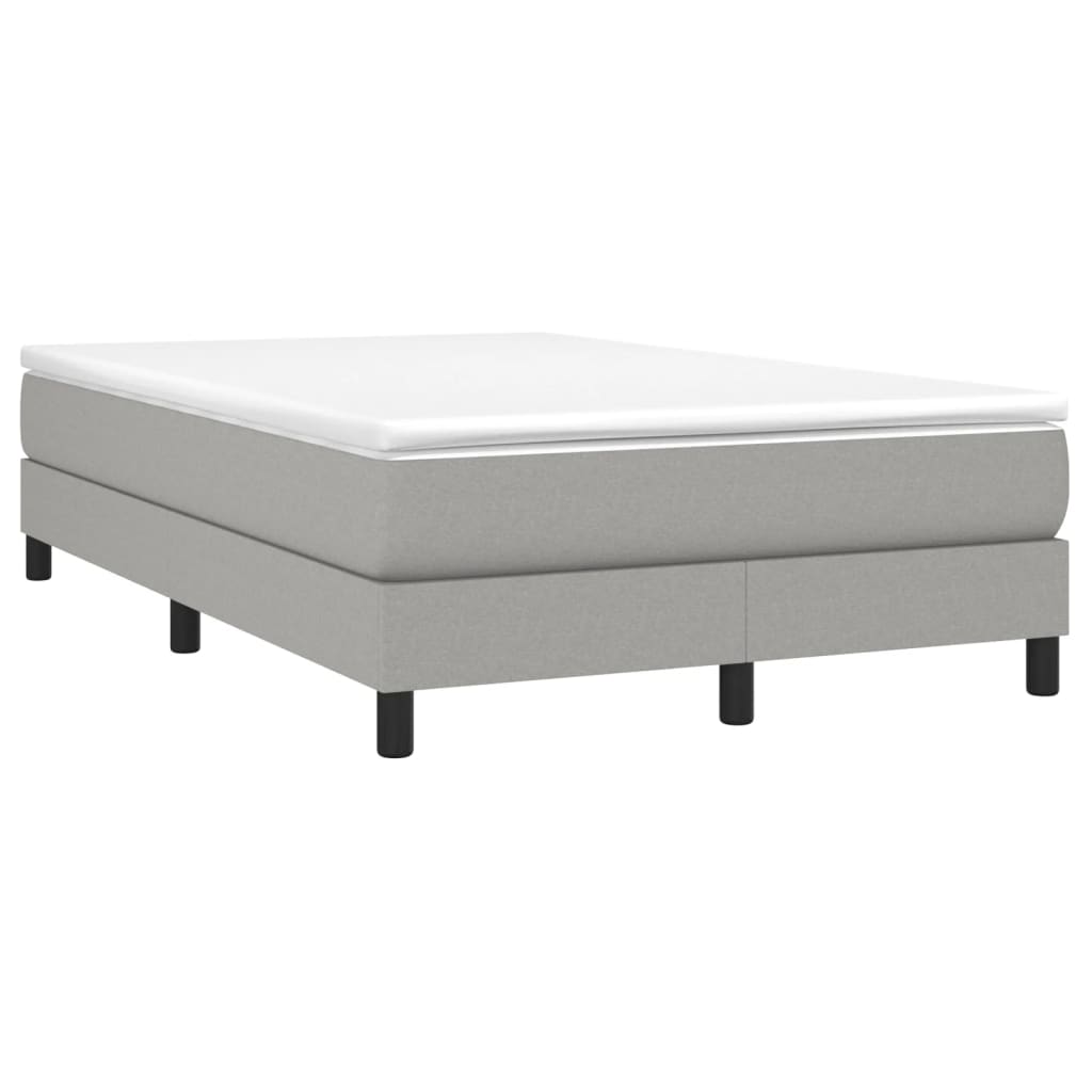 Okvir za krevet s oprugom svjetlosivi 120 x 200 cm od tkanine