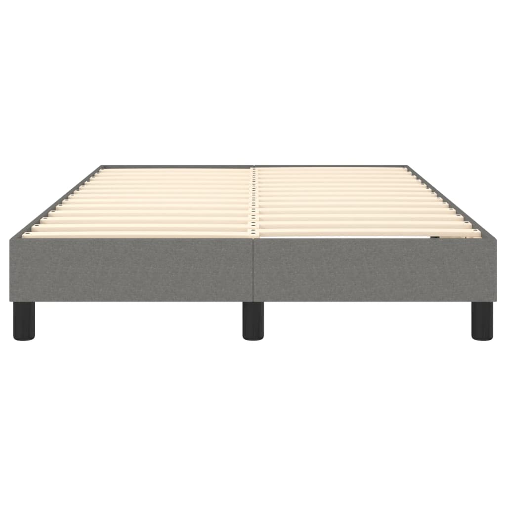 Okvir za krevet s oprugom tamnosivi 120 x 200 cm od tkanine