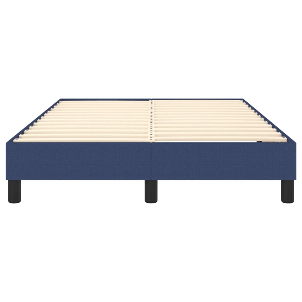 Okvir za krevet s oprugom plava 120x200 cm tkanina