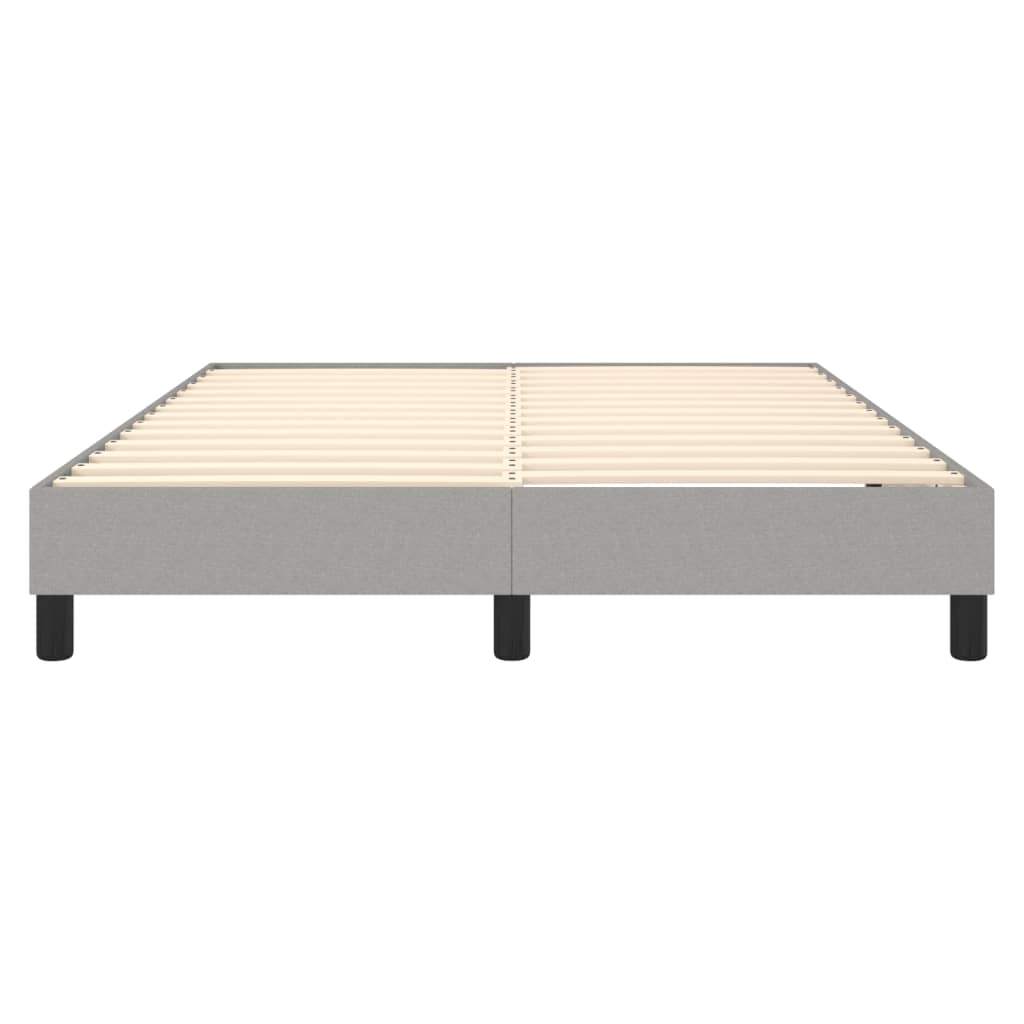 Okvir za krevet s oprugom svjetlosivi 140 x 190 cm od tkanine