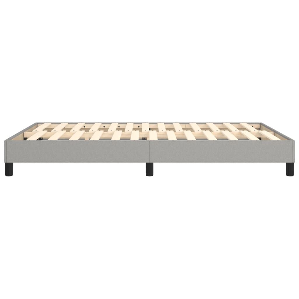 Okvir za krevet s oprugom svjetlosivi 140 x 190 cm od tkanine