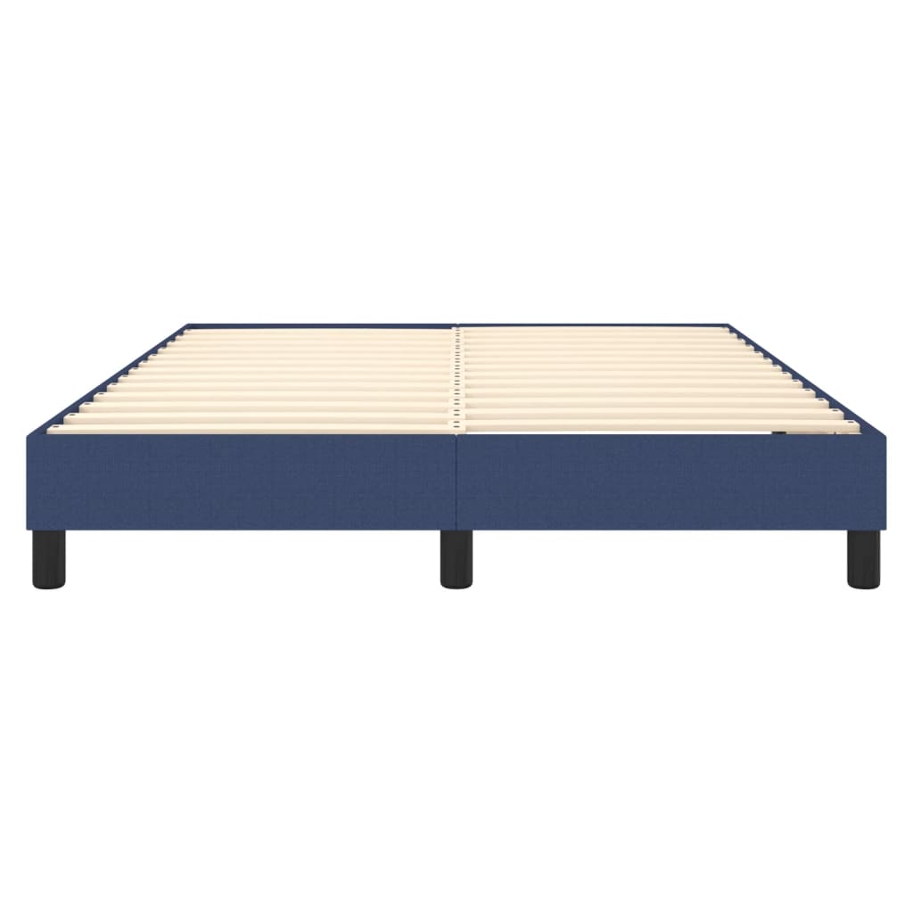 Okvir za krevet s oprugom plavi 140 x 200 cm od tkanine