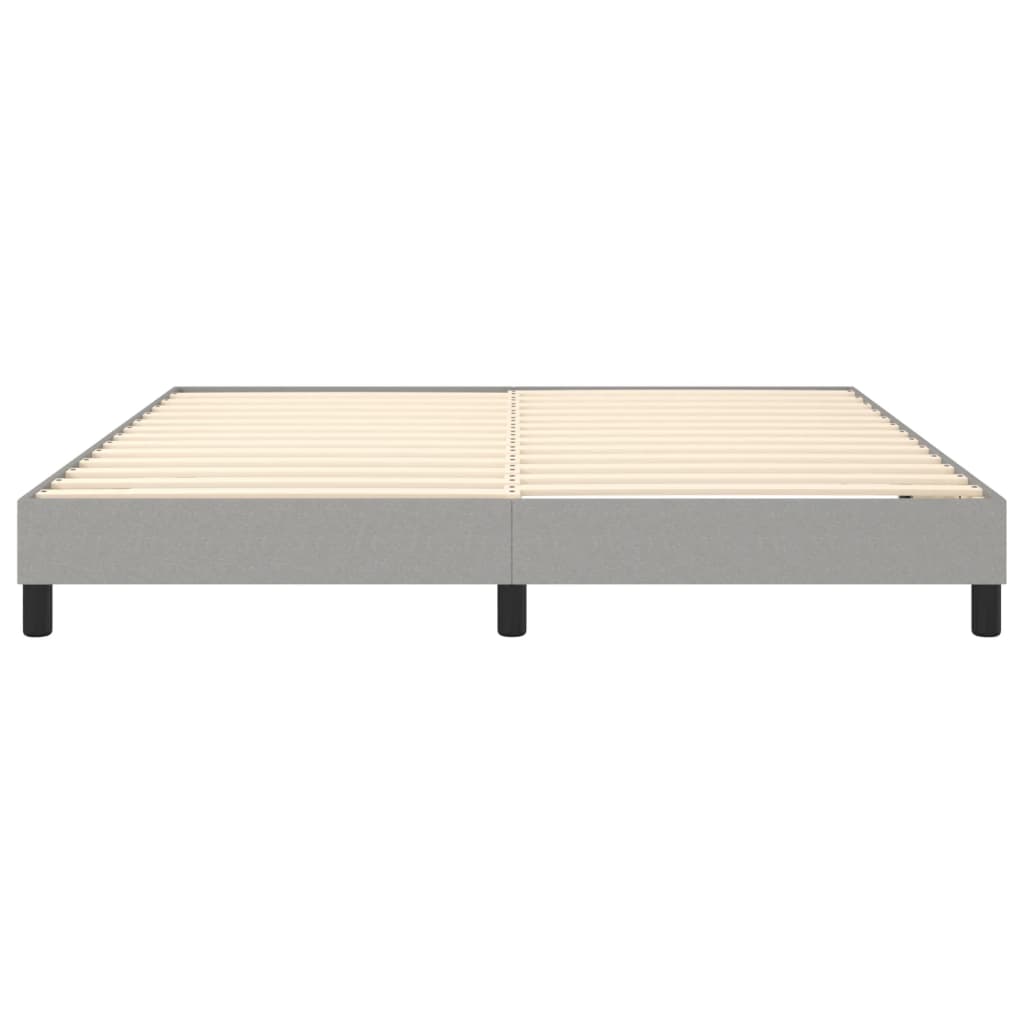 Okvir za krevet s oprugom svjetlosivi 160 x 200 cm od tkanine