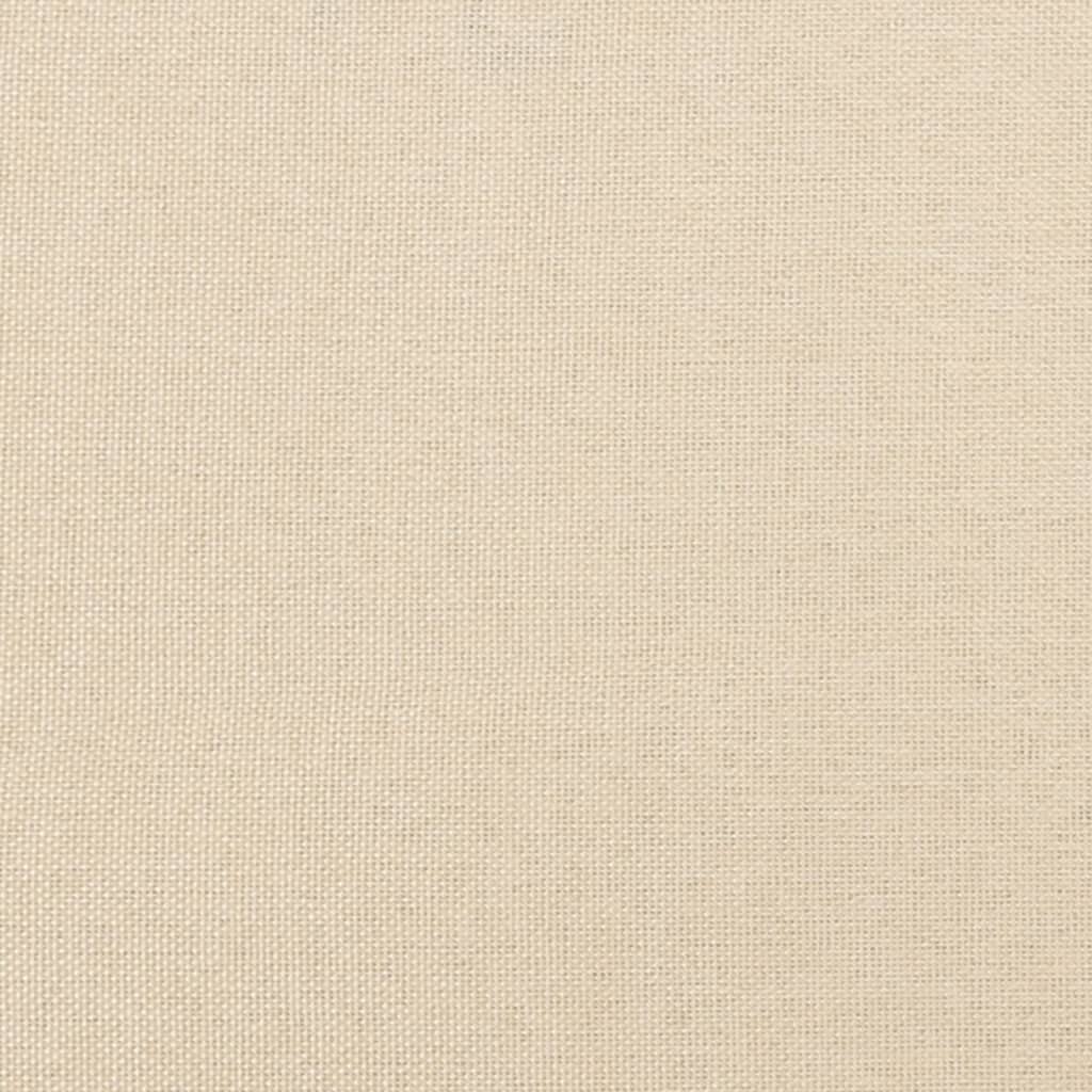 Okvir za krevet s oprugom krem 160x200 cm od tkanine