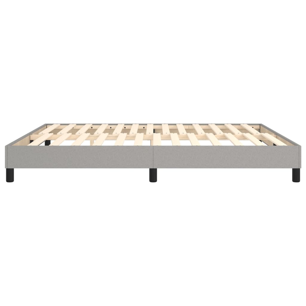 Okvir za krevet s oprugom svjetlosivi 180x200 cm od tkanine