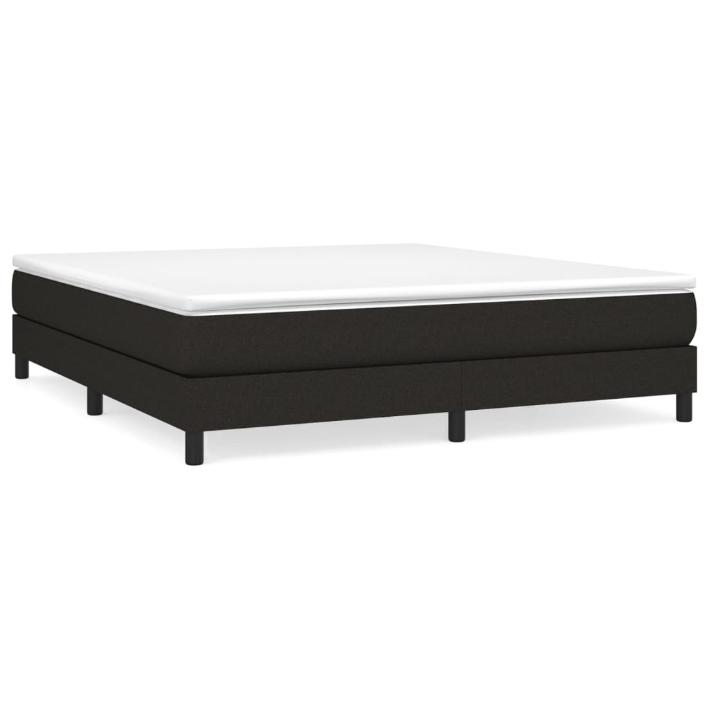 Okvir za krevet s oprugom crni 180x200 cm od tkanine