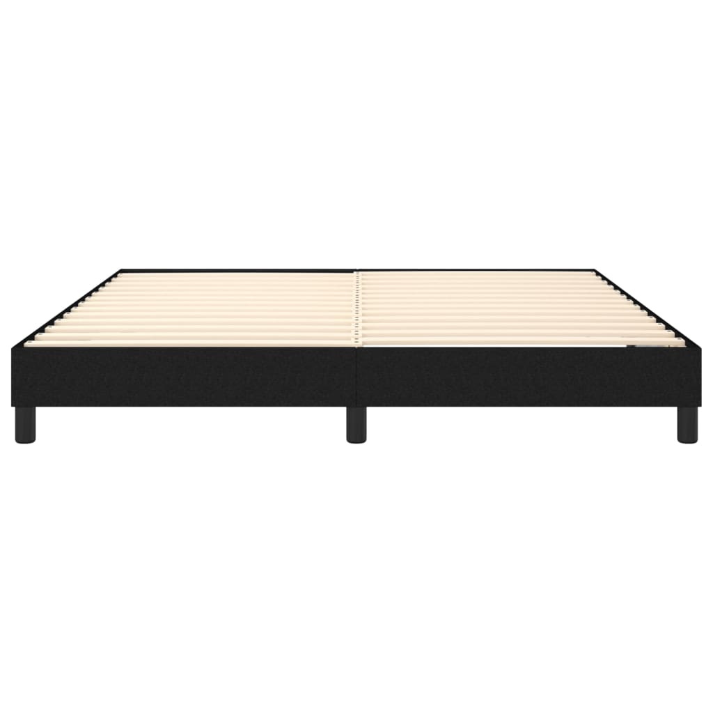 Okvir za krevet s oprugom crni 180x200 cm od tkanine