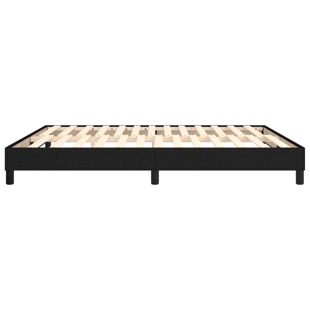Okvir za krevet s oprugom crni 180x200 cm od tkanine