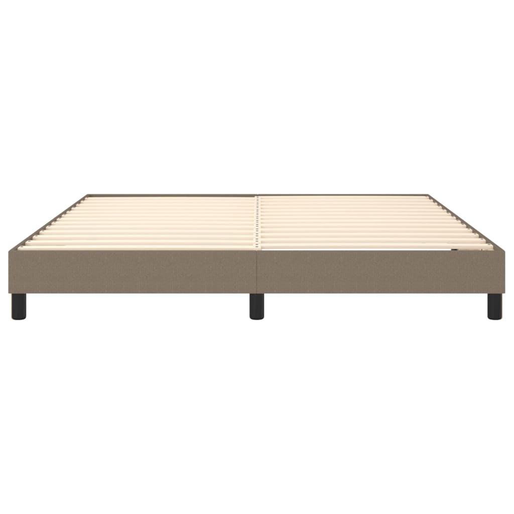 Okvir za krevet s oprugom smeđesivi 180x200 cm od tkanine