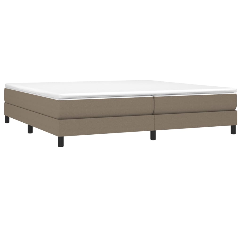 Okvir za krevet s oprugom smeđesivi 200x200 cm od tkanine