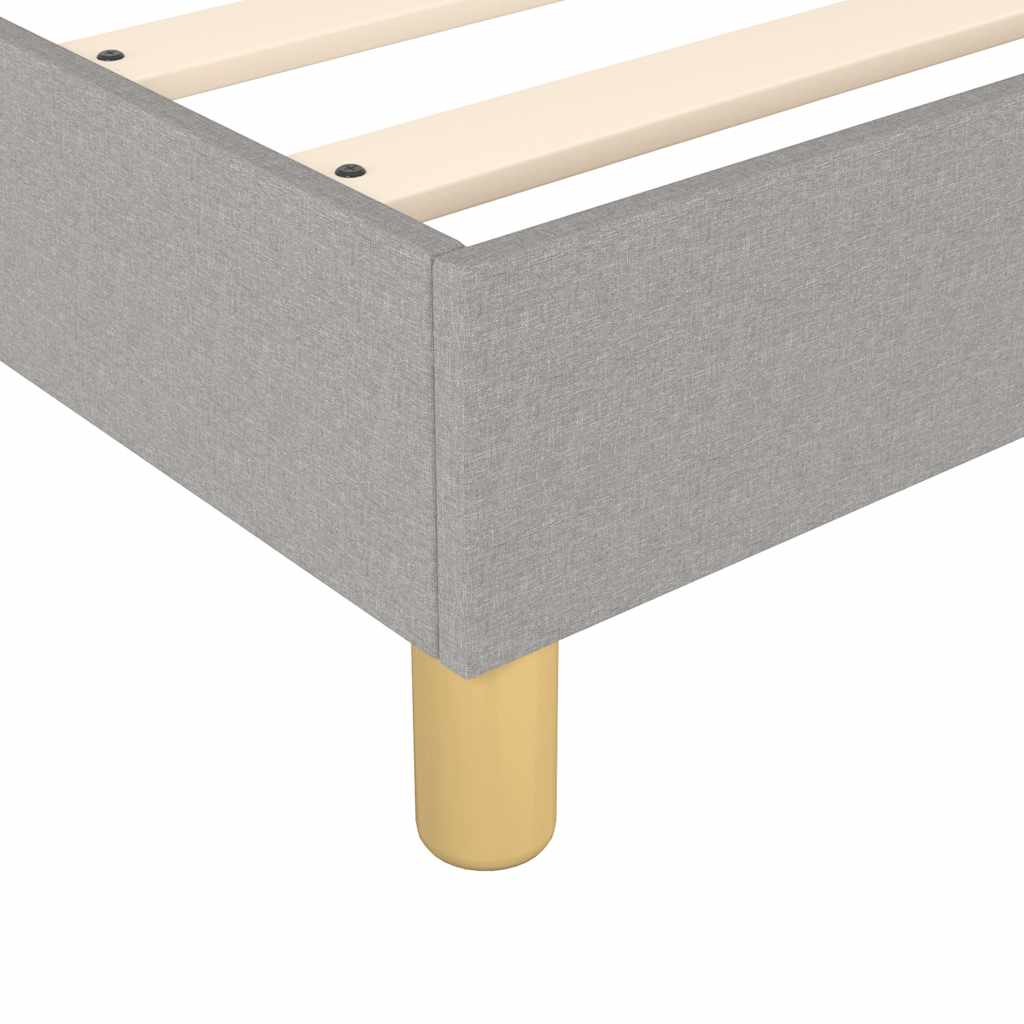 Okvir za krevet s oprugom svjetlosivi 80x200 cm od tkanine