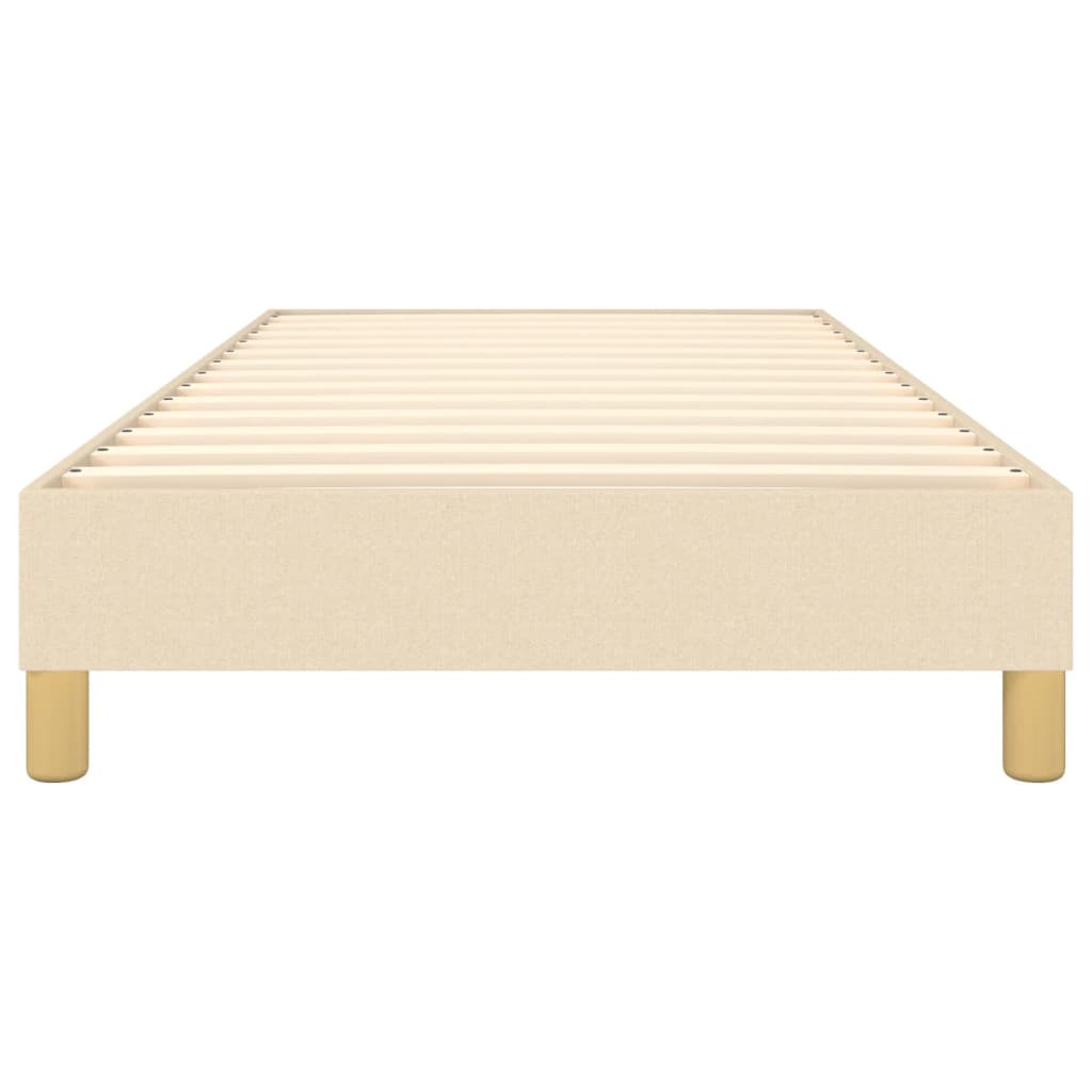 Okvir za krevet s oprugom krem 90x200cm od tkanine