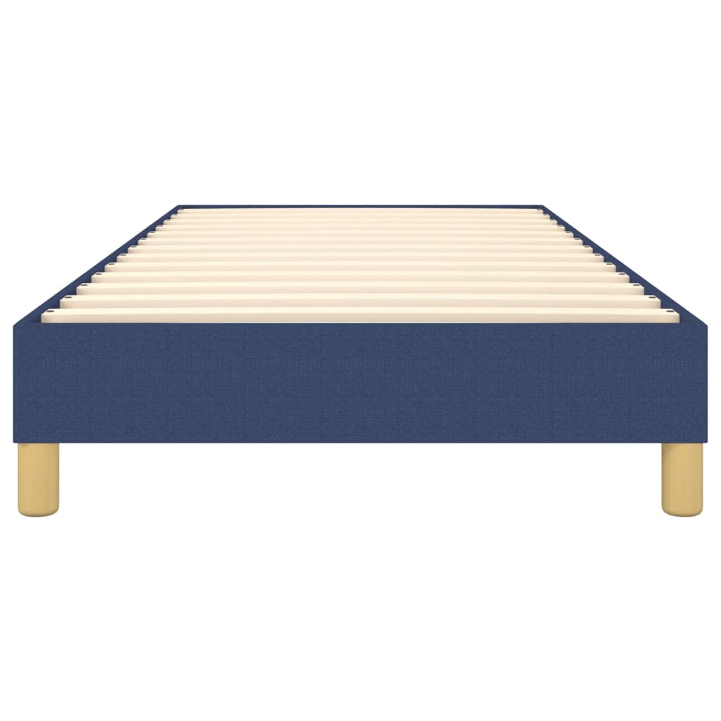 Okvir za krevet s oprugom plava 90x200cm od tkanine