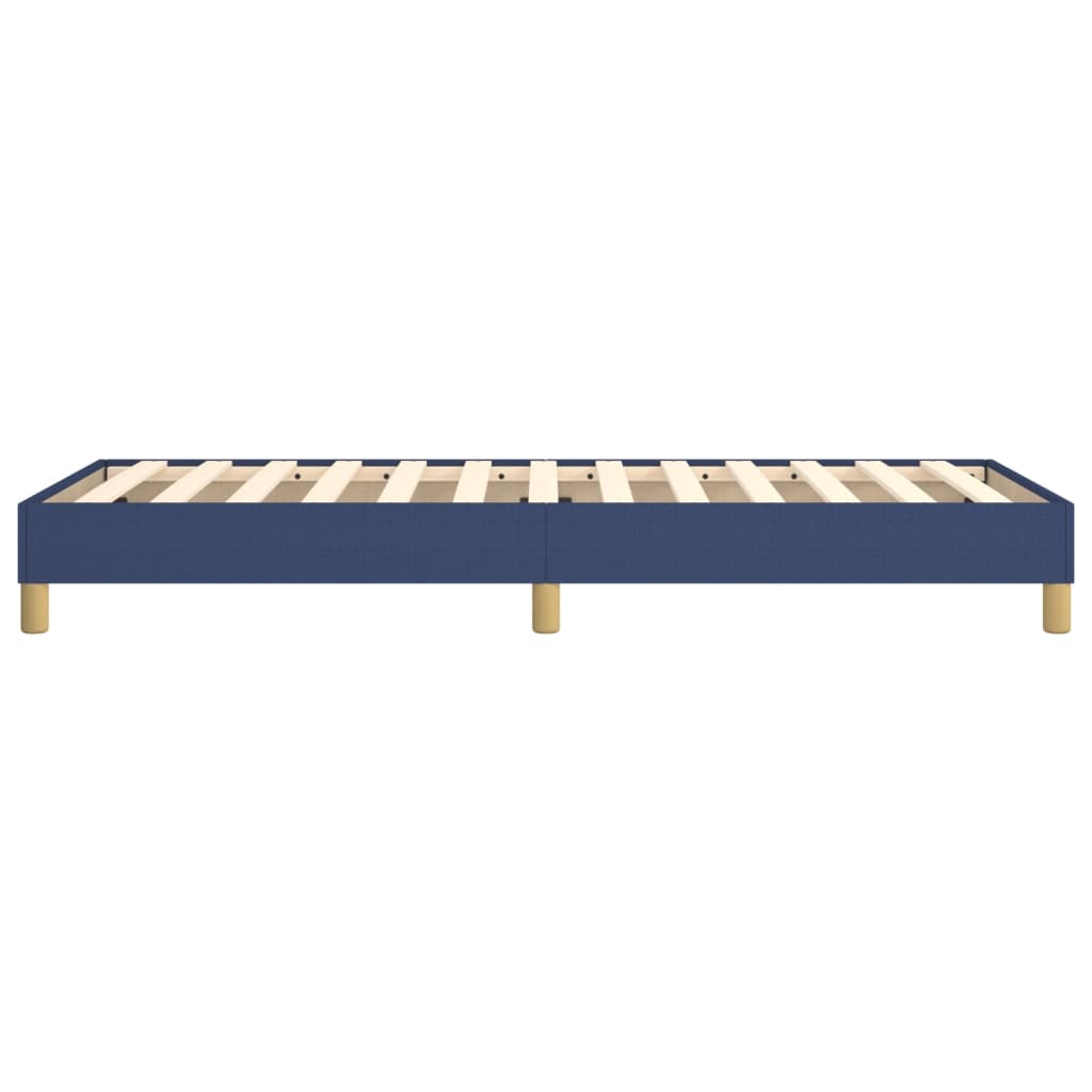 Okvir za krevet s oprugom plava 90x200cm od tkanine