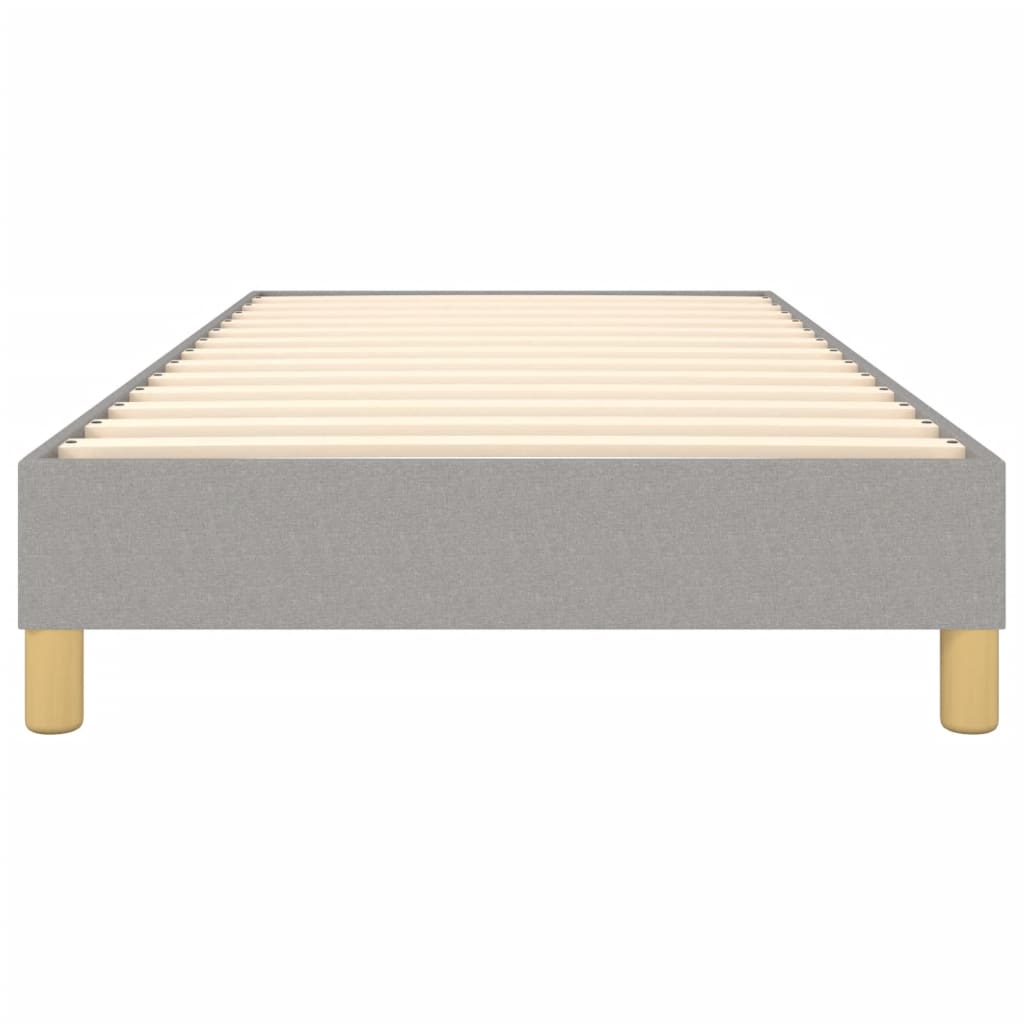 Okvir za krevet s oprugom svjetlosivi 100x200 cm od tkanine