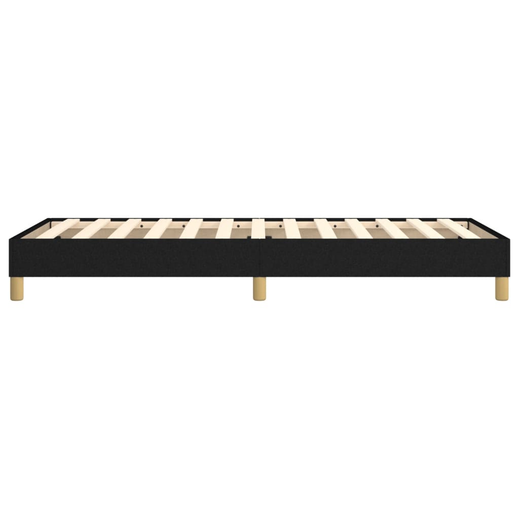 Okvir za krevet s oprugom crni 100x200 cm od tkanine