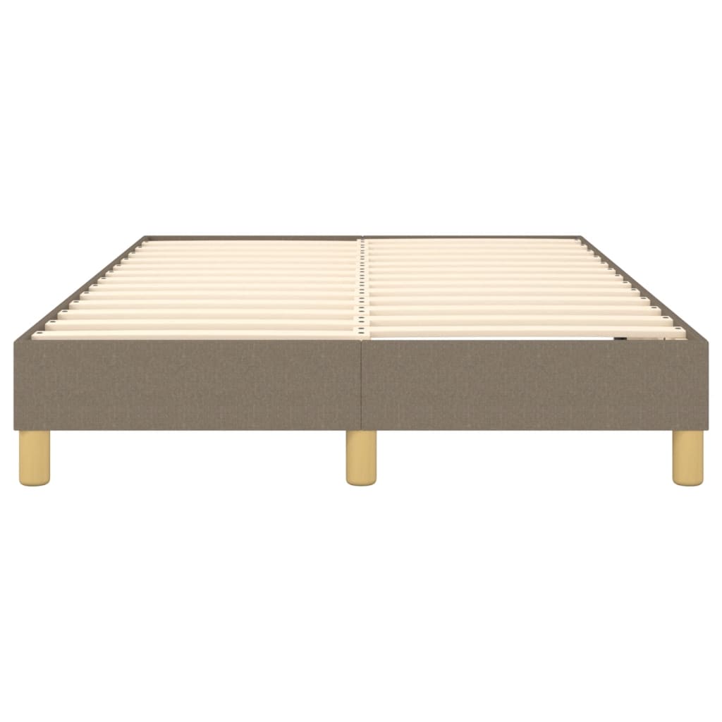 Okvir za krevet s oprugom smeđesivi 120 x 200 cm od tkanine