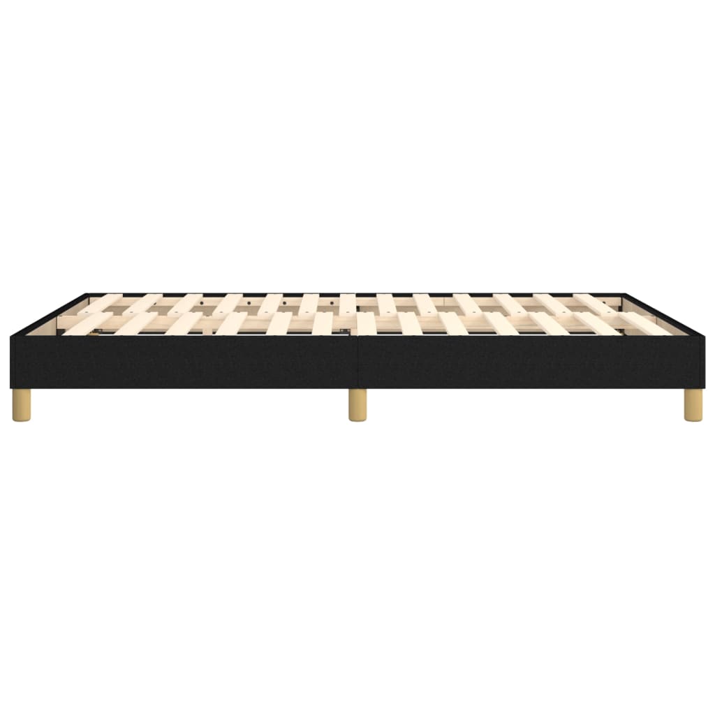 Okvir za krevet s oprugom crni 140x200 cm od tkanine