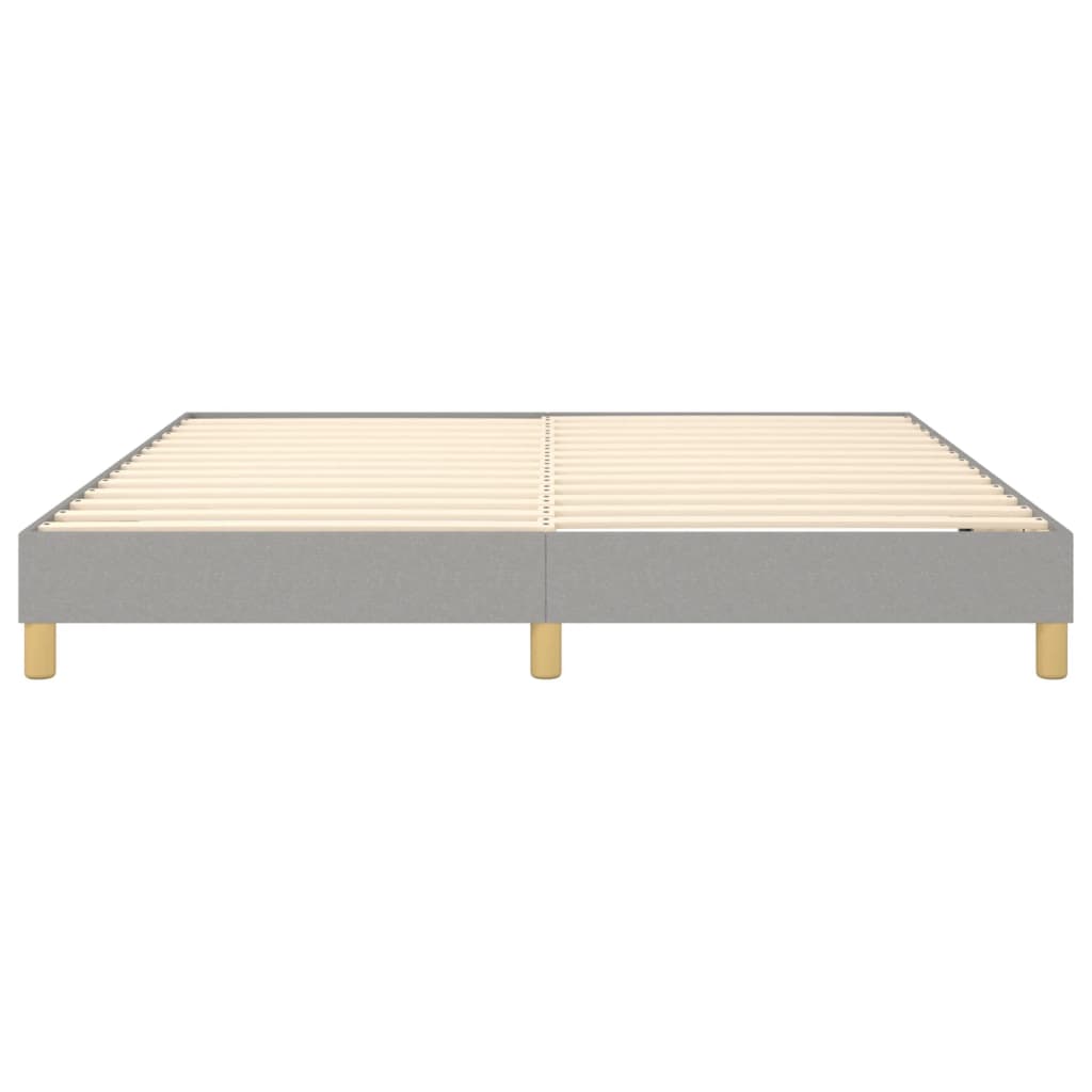 Okvir za krevet s oprugom svjetlosivi 160 x 200 cm od tkanine