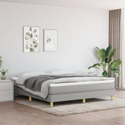 Okvir za krevet s oprugom svjetlosivi 180x200 cm od tkanine
