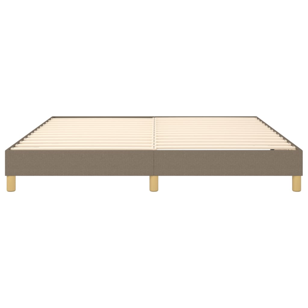 Okvir za krevet s oprugom smeđesivi 180x200 cm od tkanine