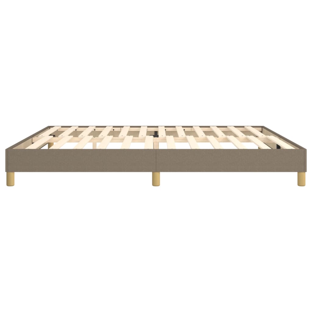 Okvir za krevet s oprugom smeđesivi 200x200 cm od tkanine