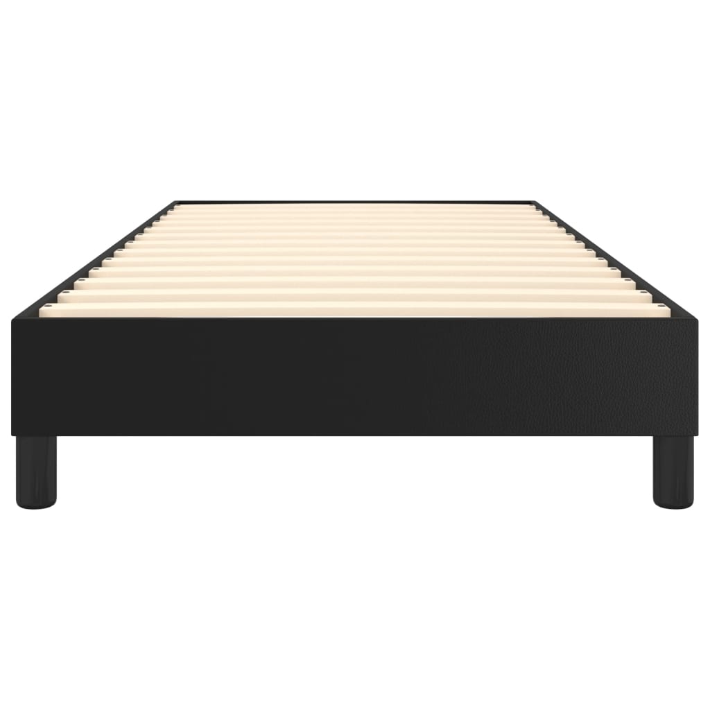 Okvir za krevet s oprugom crni 90x200 cm od umjetne kože