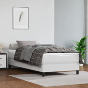Okvir za krevet s oprugom bijela 90x200 cm od umjetne kože