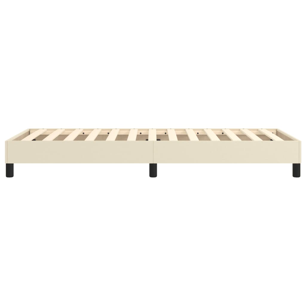 Okvir za krevet s oprugom krem 90x200 cm od umjetne kože