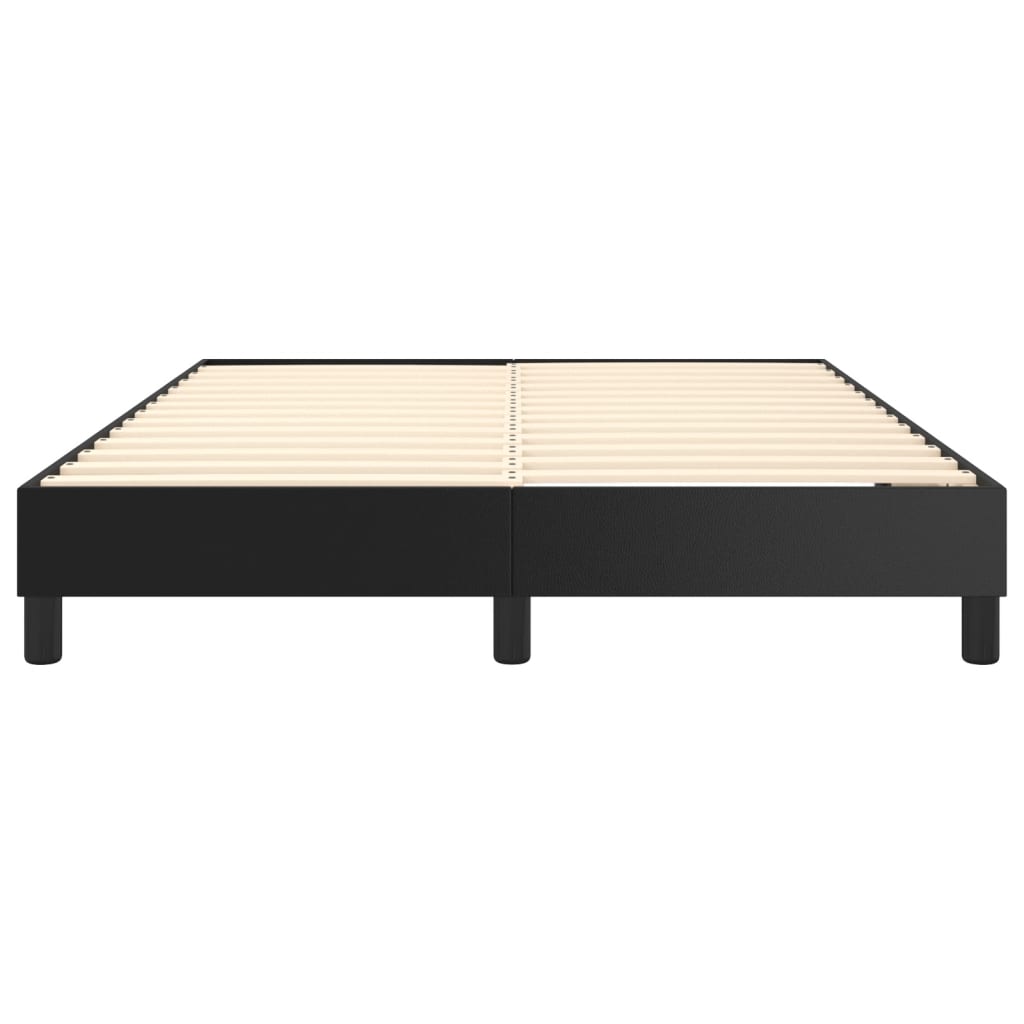 Okvir za krevet s oprugom crni 140x190 cm od umjetne kože