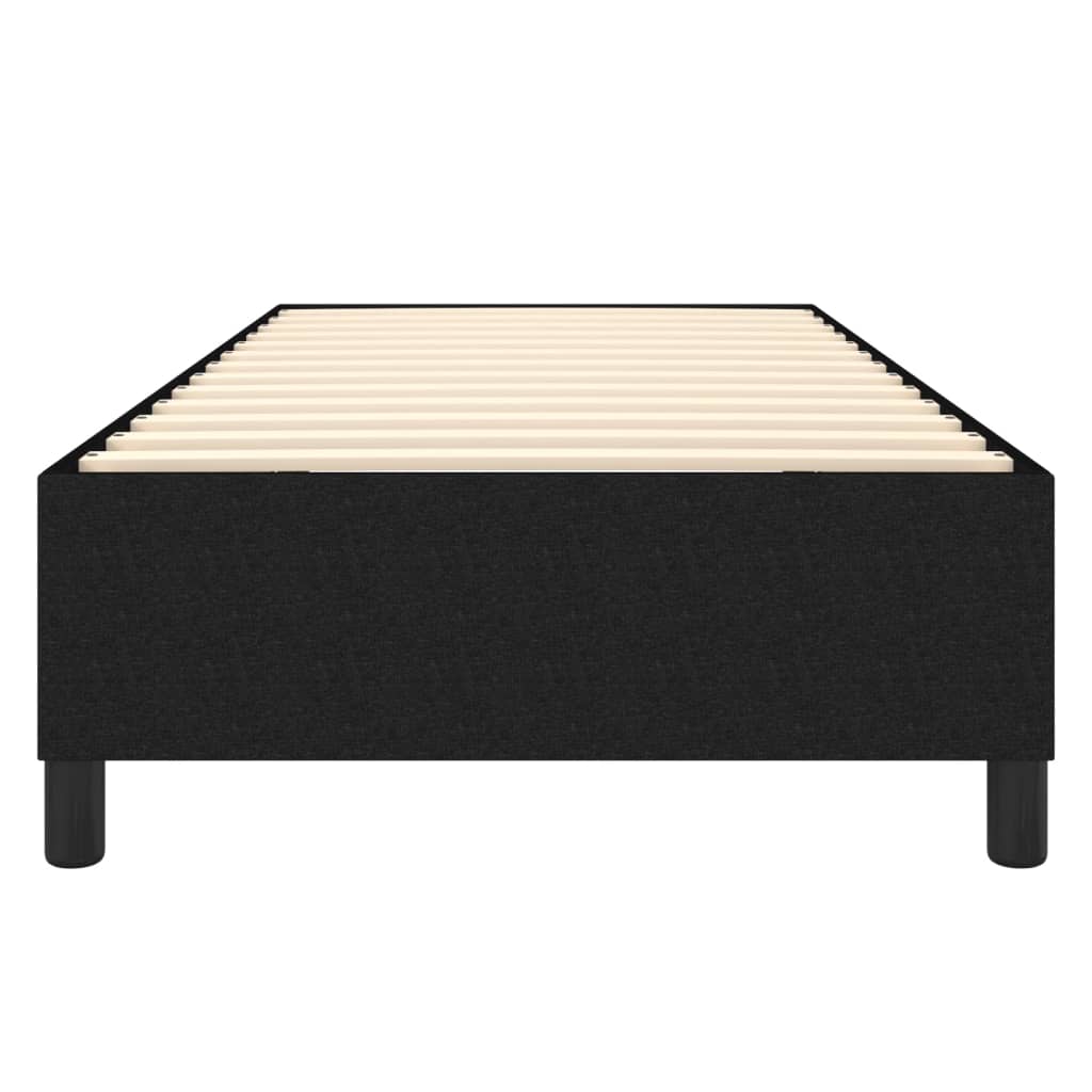 Okvir za krevet s oprugom crni 90x190cm od tkanine