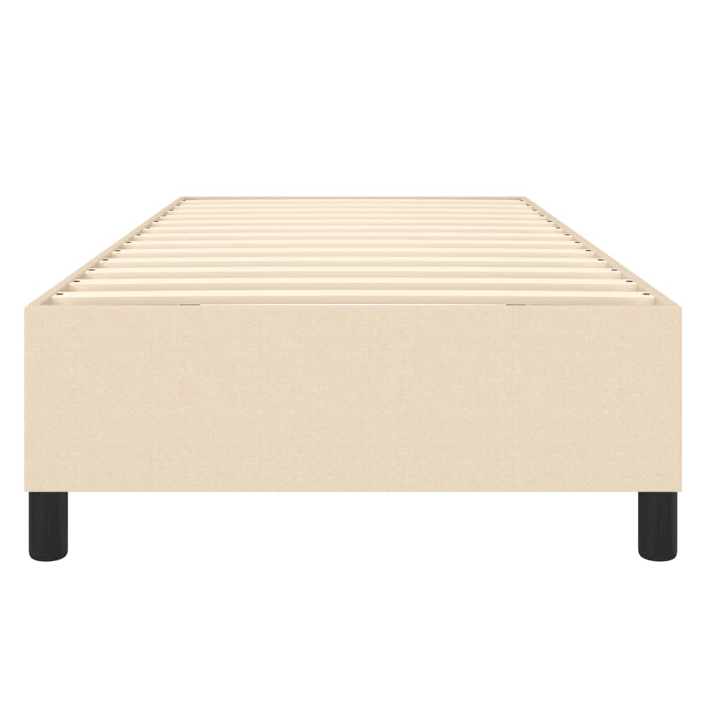 Okvir za krevet s oprugom krem 90x190cm od tkanine