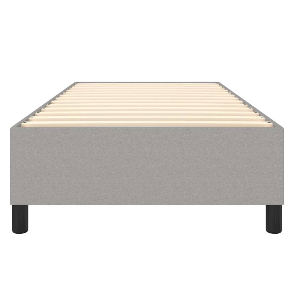Okvir za krevet s oprugom svjetlosivi 90x200 cm od tkanine