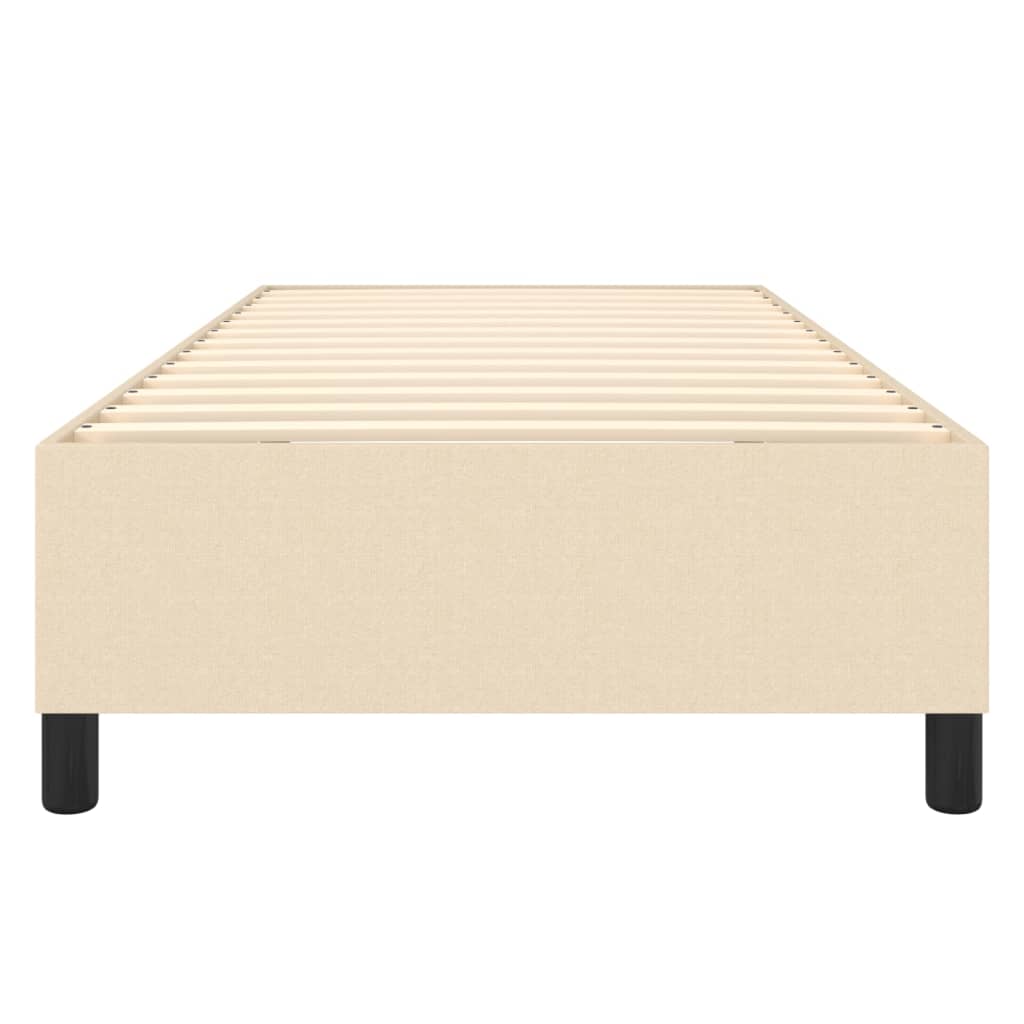 Okvir za krevet s oprugom krem 90x200cm od tkanine
