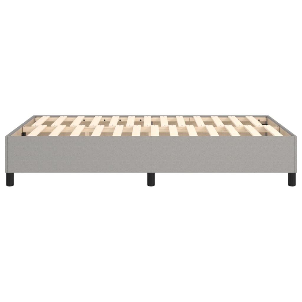 Okvir za krevet s oprugom svjetlosivi 120 x 200 cm od tkanine