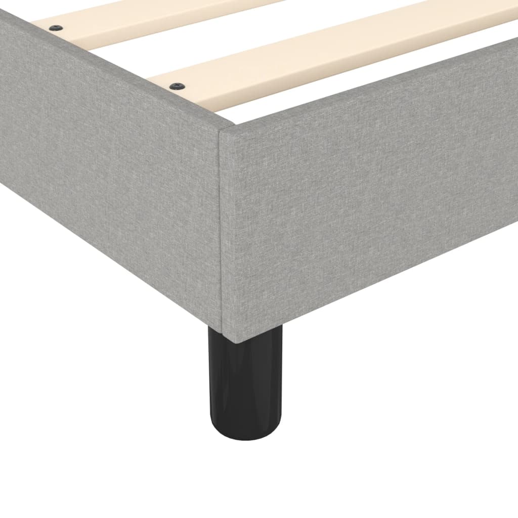 Okvir za krevet s oprugom svjetlosivi 120 x 200 cm od tkanine