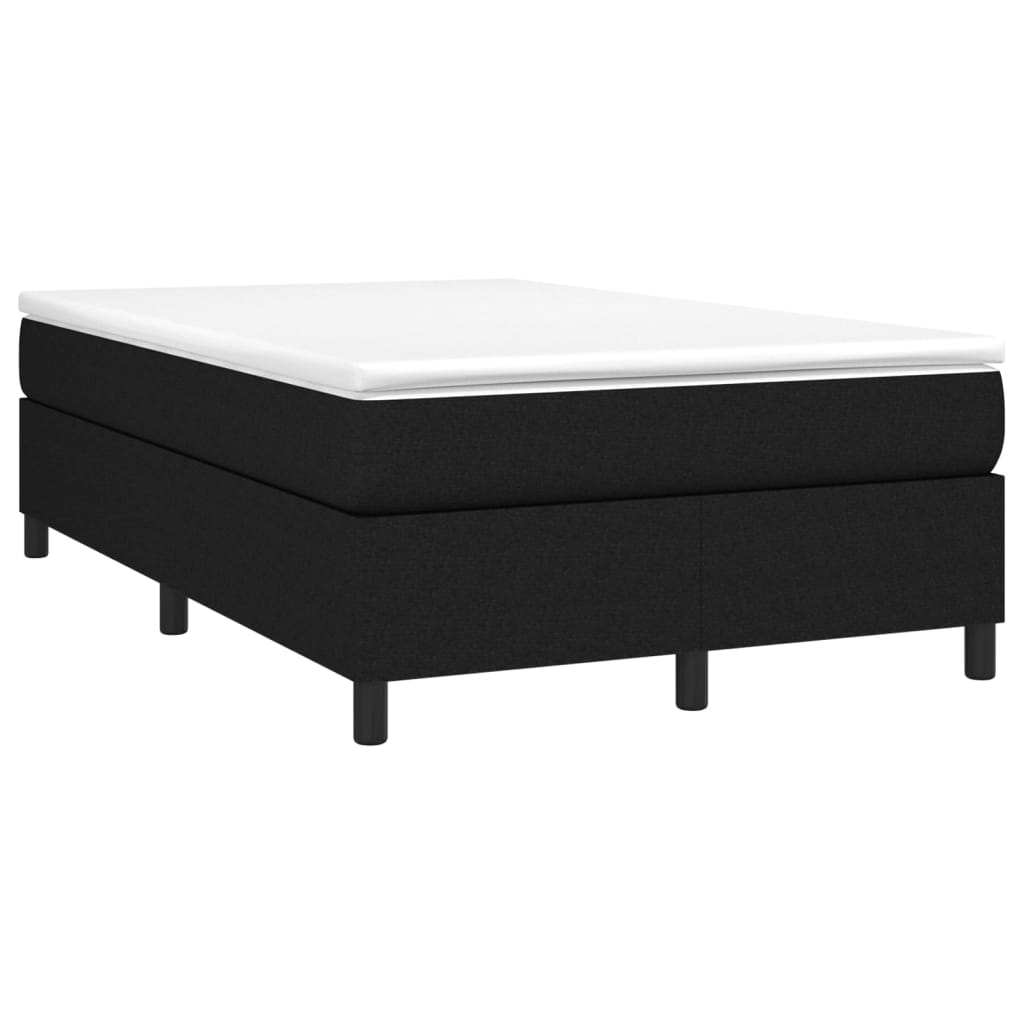 Okvir za krevet s oprugom crni 120 x 200 cm od tkanine