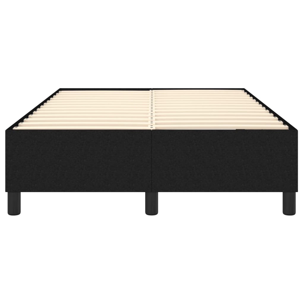 Okvir za krevet s oprugom crni 120 x 200 cm od tkanine