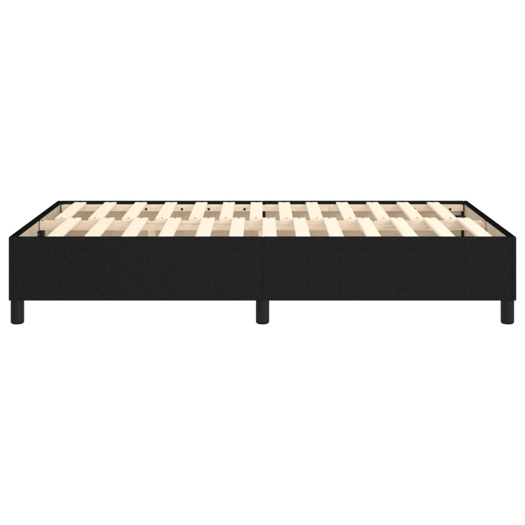 Okvir za krevet s oprugom crni 120 x 200 cm od tkanine