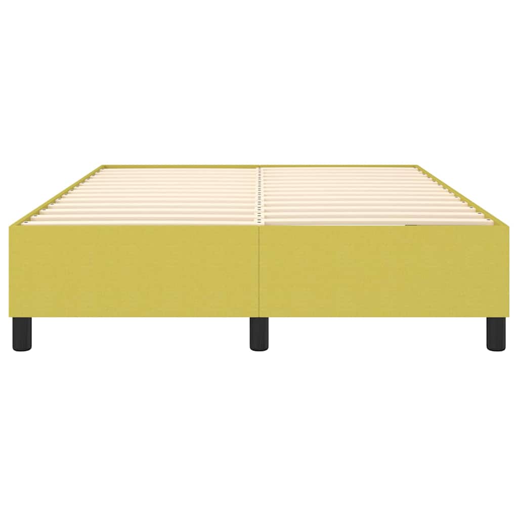 Okvir za krevet s oprugom zeleni 140 x 200 cm od tkanine
