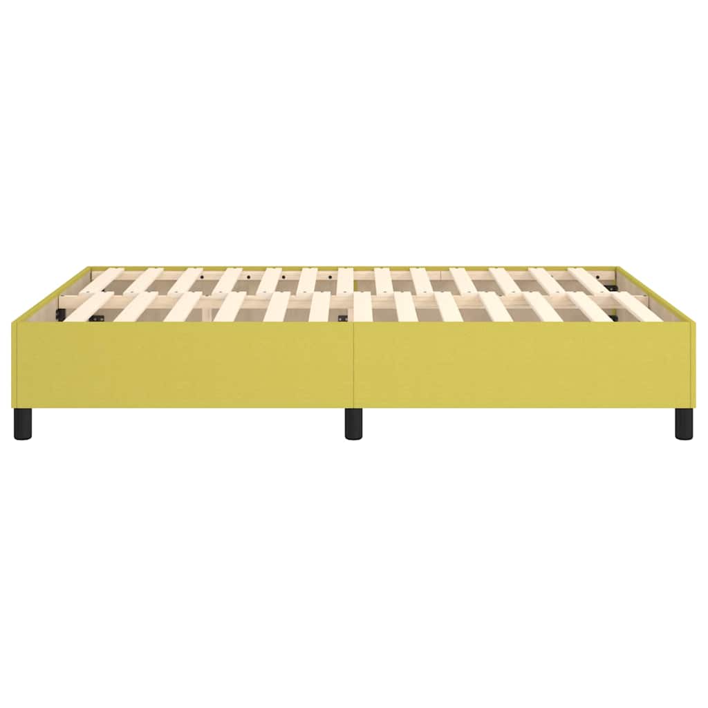 Okvir za krevet s oprugom zeleni 140 x 200 cm od tkanine