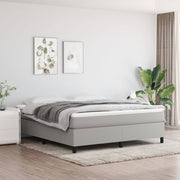 Okvir za krevet s oprugom svjetlosivi 160 x 200 cm od tkanine