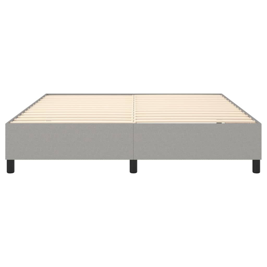 Okvir za krevet s oprugom svjetlosivi 180x200 cm od tkanine