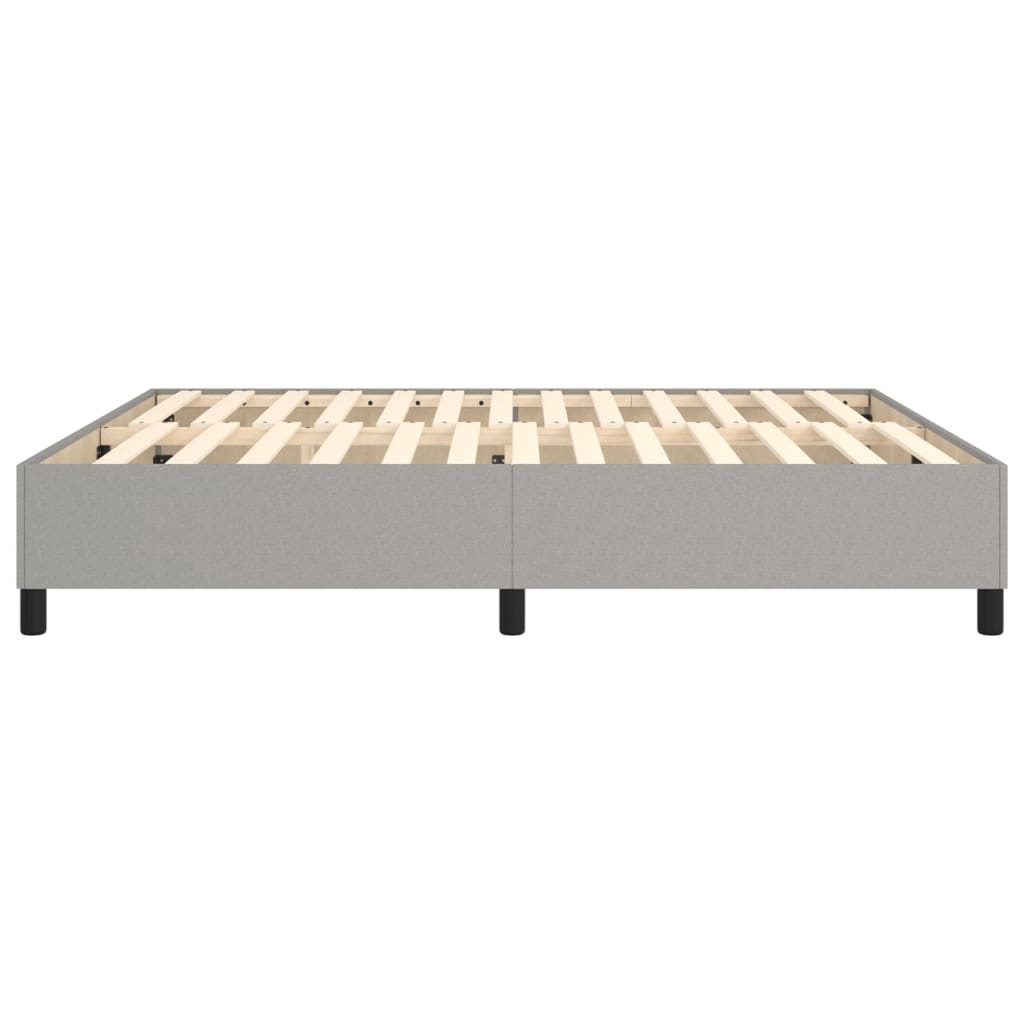 Okvir za krevet s oprugom svjetlosivi 180x200 cm od tkanine