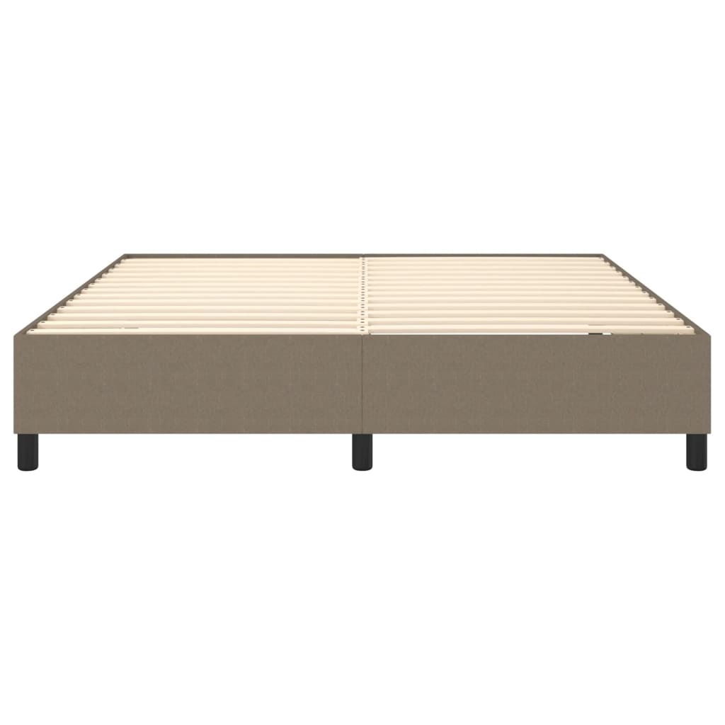 Okvir za krevet s oprugom smeđesivi 180x200 cm od tkanine