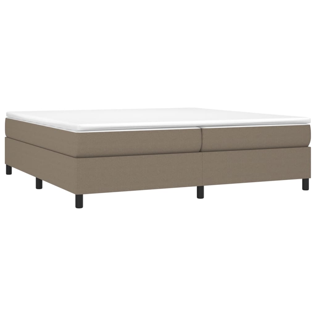 Okvir za krevet s oprugom smeđesivi 200x200 cm od tkanine