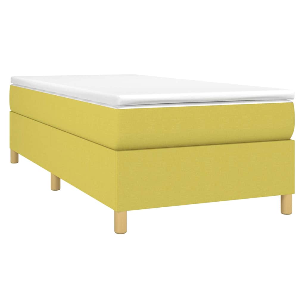 Okvir za krevet s oprugom zeleni 90x190 cm od tkanine