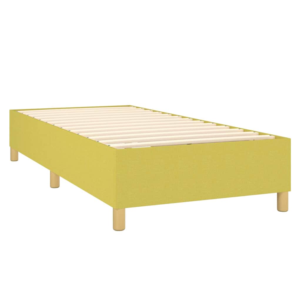 Okvir za krevet s oprugom zeleni 90x190 cm od tkanine