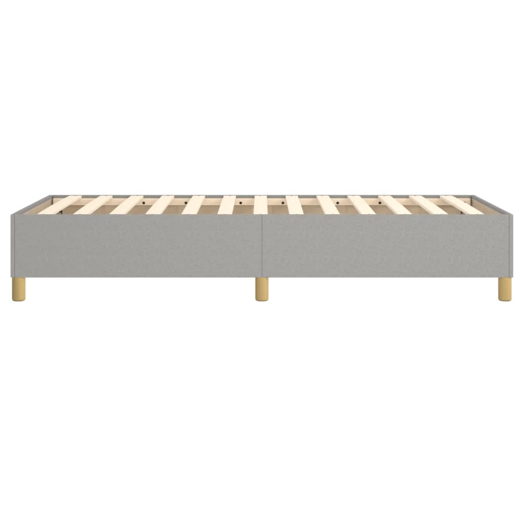 Okvir za krevet s oprugom svjetlosivi 90x200 cm od tkanine
